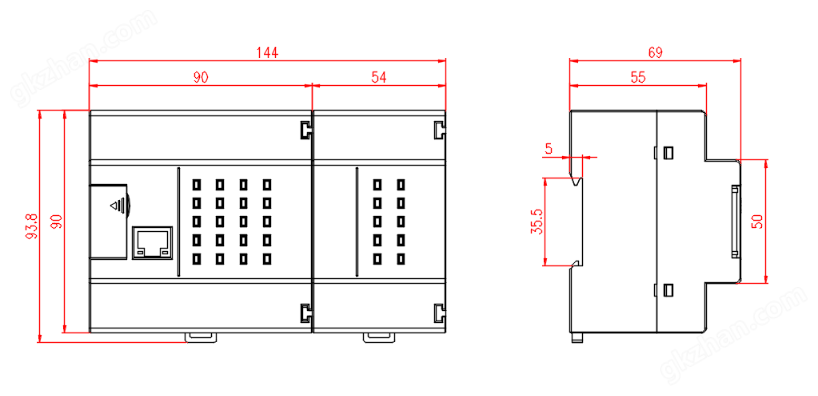 ARTU100遠程終端單元以太網通訊2路485